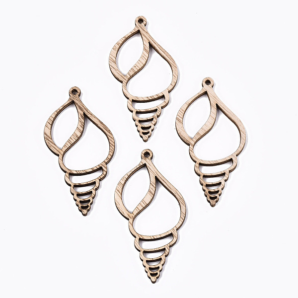 PandaHall Unfinished Hollow Wood Big Pendants, Undyed, Laser Cut Wood Shapes, Conch Shape, Antique White, 59x30x2.5mm, Hole: 2mm Wood Other...
PandaHall Unfinished Hollow Wood Big Pendants, Undyed, Laser Cut Wood Shapes, Conch Shape, Antique White, 59x30x2.5mm, Hole: 2mm Wood Other...