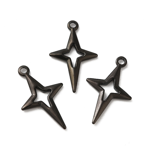 PandaHall Ion Plating(IP) 304 Stainless Steel Pendants, Star Charm, Black, 27.5x17x2.5mm, Hole: 2mm 304 Stainless Steel Star
PandaHall Ion Plating(IP) 304 Stainless Steel Pendants, Star Charm, Black, 27.5x17x2.5mm, Hole: 2mm 304 Stainless Steel Star
