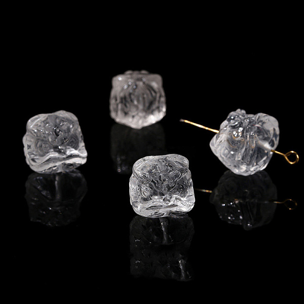 PandaHall Natural Quartz Crystal Carved Beads, Lion Heads, 13mm Quartz Crystal Lion
PandaHall Natural Quartz Crystal Carved Beads, Lion Heads, 13mm Quartz Crystal Lion