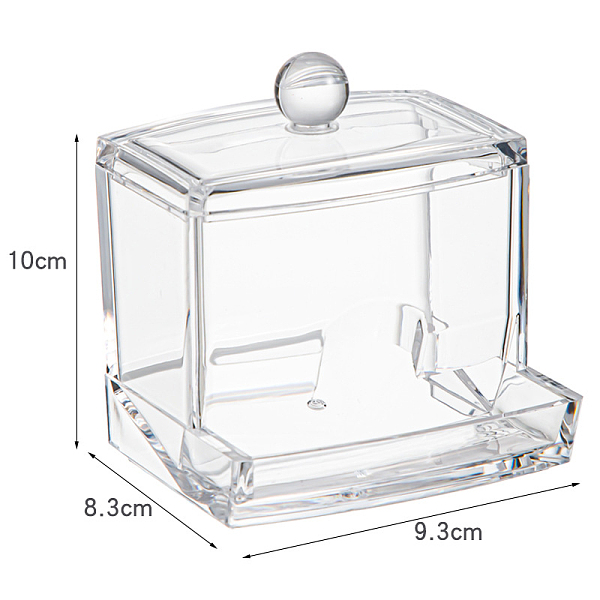 PandaHall Transparent Plastic Storage Box, for Cotton Swab, Cotton Pad, Beauty Blender, Rectangle, Clear, 9.3x8.3x10cm Plastic Rectangle...
PandaHall Transparent Plastic Storage Box, for Cotton Swab, Cotton Pad, Beauty Blender, Rectangle, Clear, 9.3x8.3x10cm Plastic Rectangle...