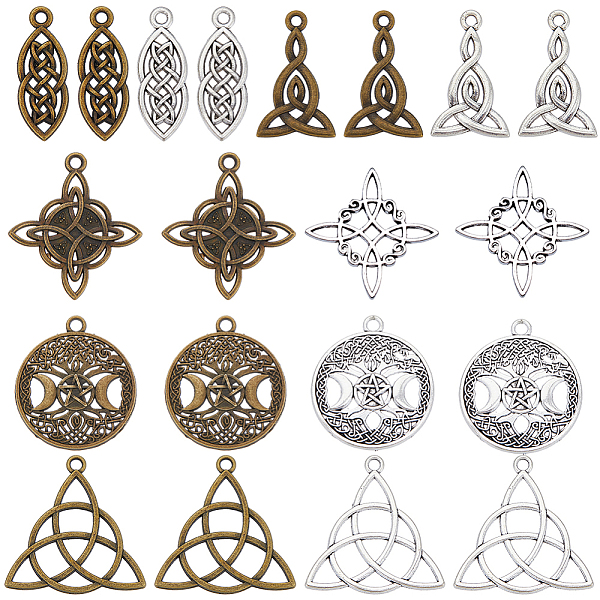 PandaHall SUNNYCLUE 40PCS 10Style Alloy Pendants, Mixed Color, 25~39x9.5~34x2~2.5mm, Hole: 1.8~3mm Alloy Mixed Shapes
PandaHall SUNNYCLUE 40PCS 10Style Alloy Pendants, Mixed Color, 25~39x9.5~34x2~2.5mm, Hole: 1.8~3mm Alloy Mixed Shapes
