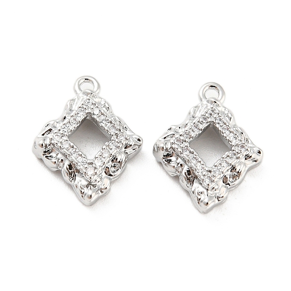 PandaHall Brass Micro Pave Cubic Zirconia Pendants, Rhombus, Real Platinum Plated, 14x11x3.5mm, Hole: 1.1mm Brass+Cubic Zirconia Rhombus..., Clear
PandaHall Brass Micro Pave Cubic Zirconia Pendants, Rhombus, Real Platinum Plated, 14x11x3.5mm, Hole: 1.1mm Brass+Cubic Zirconia Rhombus..., Clear