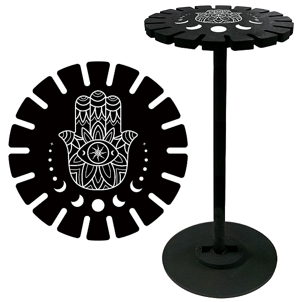 PandaHall CRASPIRE Hamsa Hand Pendulum Crystal Holder Moon Prase Divination Dowsing Wheel Black Display Stand Vintage Rome Witch Stuff...
PandaHall CRASPIRE Hamsa Hand Pendulum Crystal Holder Moon Prase Divination Dowsing Wheel Black Display Stand Vintage Rome Witch Stuff...