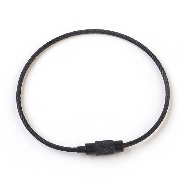 PandaHall Steel Wire Bracelet Making, with Brass Clasps, Black, 6-1/8 inch(15.5cm)~6-1/4 inch(16cm) Brass Black
PandaHall Steel Wire Bracelet Making, with Brass Clasps, Black, 6-1/8 inch(15.5cm)~6-1/4 inch(16cm) Brass Black
