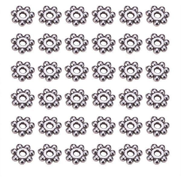 PandaHall Tibetan Silver Alloy Spacer Beads, Lead Free & Cadmium Free, Christmas Snowflake, Antique Silver, 4x1.5mm, Hole: 1mm, 200pcs/box...
PandaHall Tibetan Silver Alloy Spacer Beads, Lead Free & Cadmium Free, Christmas Snowflake, Antique Silver, 4x1.5mm, Hole: 1mm, 200pcs/box...