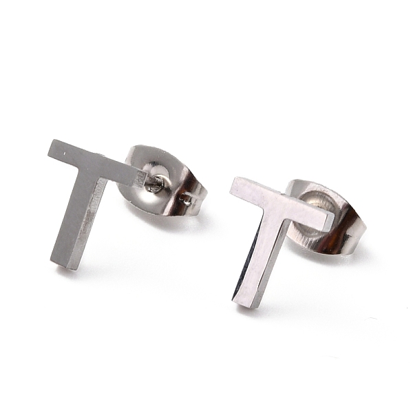 PandaHall 304 Stainless Steel Greek Alphabet Stud Earrings, Manual Polishing, Letter.T, 7~11x2~10x1.5mm, Pin: 0.8mm 304 Stainless Steel...
PandaHall 304 Stainless Steel Greek Alphabet Stud Earrings, Manual Polishing, Letter.T, 7~11x2~10x1.5mm, Pin: 0.8mm 304 Stainless Steel...
