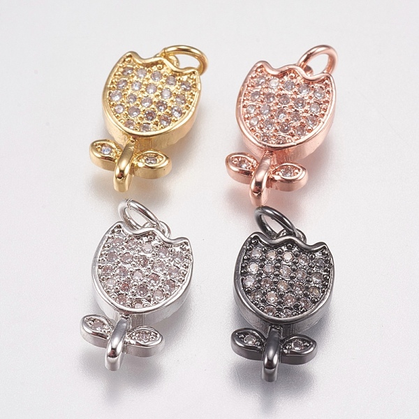 PandaHall Brass Micro Pave Cubic Zirconia Charms, Flower, Mixed Color, 13x8x3mm, Hole: 2mm Brass+Cubic Zirconia Flower Clear
PandaHall Brass Micro Pave Cubic Zirconia Charms, Flower, Mixed Color, 13x8x3mm, Hole: 2mm Brass+Cubic Zirconia Flower Clear