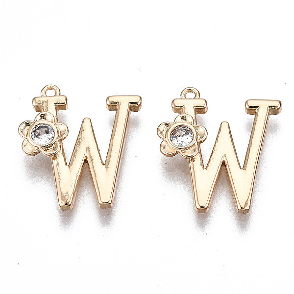 PandaHall Brass Pendants, with Rhinestones, Alphabet, Golden, Letter.W, 18x14x2.5mm, Hole: 1mm Brass+Rhinestone Letter W
PandaHall Brass Pendants, with Rhinestones, Alphabet, Golden, Letter.W, 18x14x2.5mm, Hole: 1mm Brass+Rhinestone Letter W