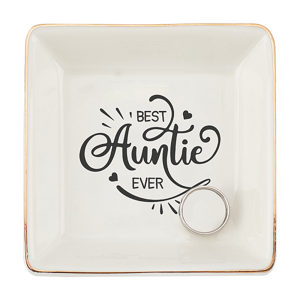 PandaHall Porcelain Square Ring Holder, Jewelry Tray, for Holding Small Jewelries, Rings, Necklaces, Earrings, Bracelets, Trinket, for Women...
PandaHall Porcelain Square Ring Holder, Jewelry Tray, for Holding Small Jewelries, Rings, Necklaces, Earrings, Bracelets, Trinket, for Women...