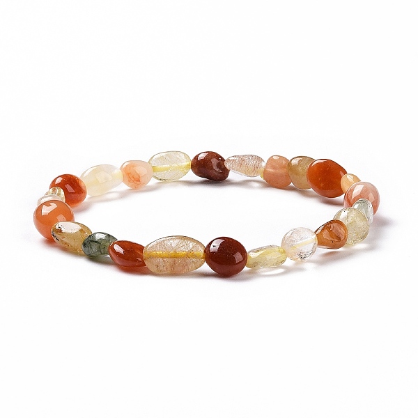 PandaHall Natural Rutilated Quartz Bead Stretch Bracelets, Tumbled Stone, Nuggets, Inner Diameter: 2~2-1/4 inch(5.2~5.6cm) Rutilated Quartz
PandaHall Natural Rutilated Quartz Bead Stretch Bracelets, Tumbled Stone, Nuggets, Inner Diameter: 2~2-1/4 inch(5.2~5.6cm) Rutilated Quartz
