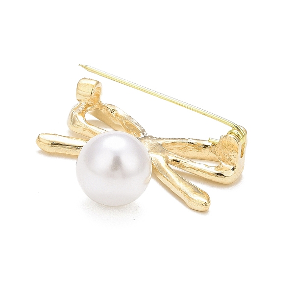 PandaHall Alloy Bowknot Brooch with Plastic Pearl, Creative Badge for Backpack Clothes, Light Gold, 31x31.5x11.5mm, Pin: 0.7mm Alloy
PandaHall Alloy Bowknot Brooch with Plastic Pearl, Creative Badge for Backpack Clothes, Light Gold, 31x31.5x11.5mm, Pin: 0.7mm Alloy