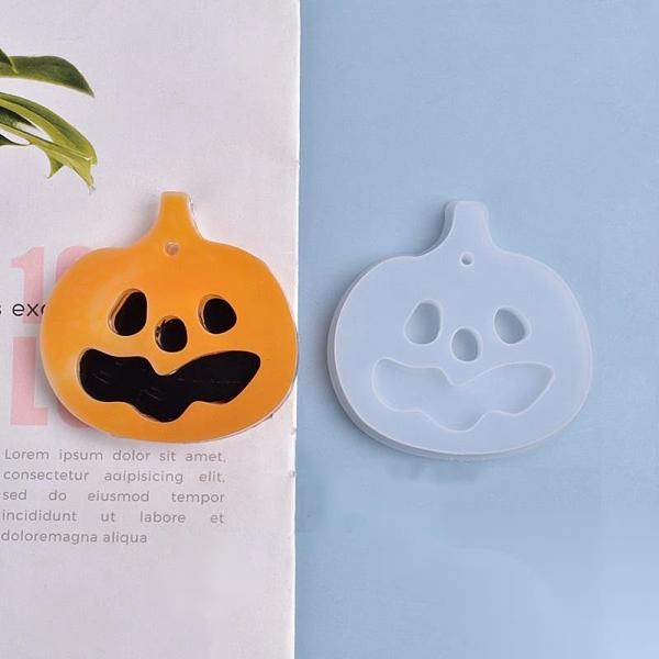 PandaHall Halloween DIY Pumpkin Lamp Pendant Silicone Molds, Resin Casting Molds, For UV Resin, Epoxy Resin Jewelry Making, White...
PandaHall Halloween DIY Pumpkin Lamp Pendant Silicone Molds, Resin Casting Molds, For UV Resin, Epoxy Resin Jewelry Making, White...