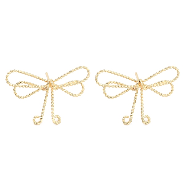 PandaHall Twisted Bowknot Brass Stud Earrings for Women, Golden, 21x31.5x4.5mm Brass Bowknot
PandaHall Twisted Bowknot Brass Stud Earrings for Women, Golden, 21x31.5x4.5mm Brass Bowknot
