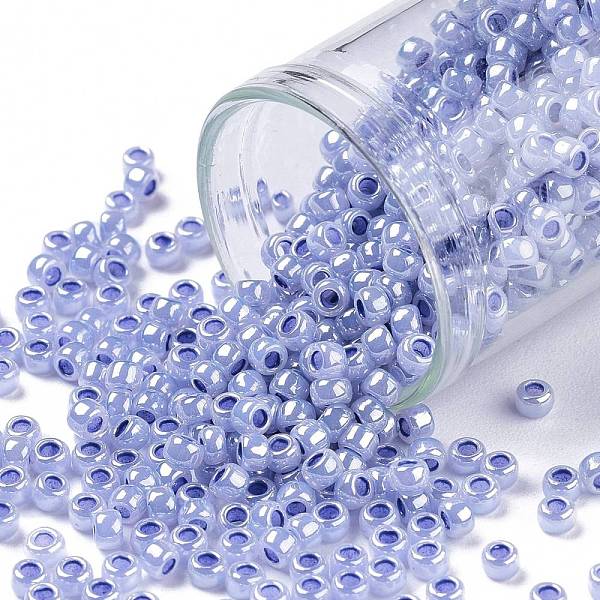 PandaHall TOHO Round Seed Beads, Japanese Seed Beads, (921) Ceylon Virginia Bluebell, 8/0, 3mm, Hole: 1mm, about 222pcs/10g Glass Blue
PandaHall TOHO Round Seed Beads, Japanese Seed Beads, (921) Ceylon Virginia Bluebell, 8/0, 3mm, Hole: 1mm, about 222pcs/10g Glass Blue