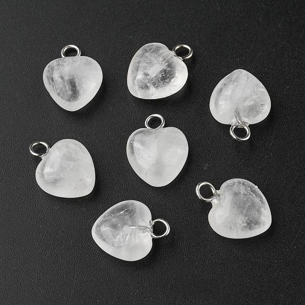 PandaHall Natural Quartz Crystal Heart Charms, Rock Crystal, with Stainless Steel Color Tone Stainless Steel Loops, 13x10x5mm, Hole: 2mm...
PandaHall Natural Quartz Crystal Heart Charms, Rock Crystal, with Stainless Steel Color Tone Stainless Steel Loops, 13x10x5mm, Hole: 2mm...