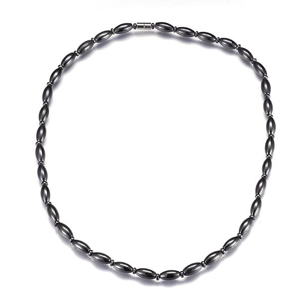 PandaHall Magnetic Synthetic Hematite Beaded Necklaces, with Magnetic Clasps, 20.2 inch(51.5cm) Hematite
PandaHall Magnetic Synthetic Hematite Beaded Necklaces, with Magnetic Clasps, 20.2 inch(51.5cm) Hematite