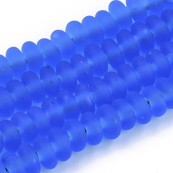 PandaHall Handmade Frosted Lampwork Beads Strands, Rondelle, Dodger Blue, 8x3.5~4.5mm, Hole: 1.5mm, about 108pcs/Strand, 15.75 inch Lampwork...
PandaHall Handmade Frosted Lampwork Beads Strands, Rondelle, Dodger Blue, 8x3.5~4.5mm, Hole: 1.5mm, about 108pcs/Strand, 15.75 inch Lampwork...