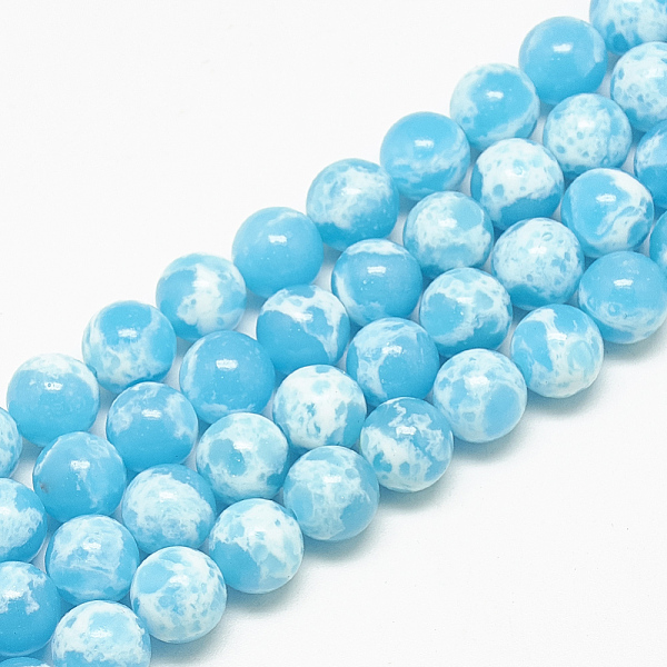 PandaHall Synthetic Imperial Jasper Beads Strands, Round, Deep Sky Blue, 6mm, Hole: 1mm, about 59~61pcs/strand, 14.7~15.3 inch Imperial...
PandaHall Synthetic Imperial Jasper Beads Strands, Round, Deep Sky Blue, 6mm, Hole: 1mm, about 59~61pcs/strand, 14.7~15.3 inch Imperial...