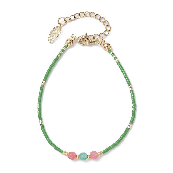 PandaHall Natural Magnesite & Agate & Glass Seed Beaded Bracelets, 7-3/8 inch(18.7cm) Glass Round
PandaHall Natural Magnesite & Agate & Glass Seed Beaded Bracelets, 7-3/8 inch(18.7cm) Glass Round