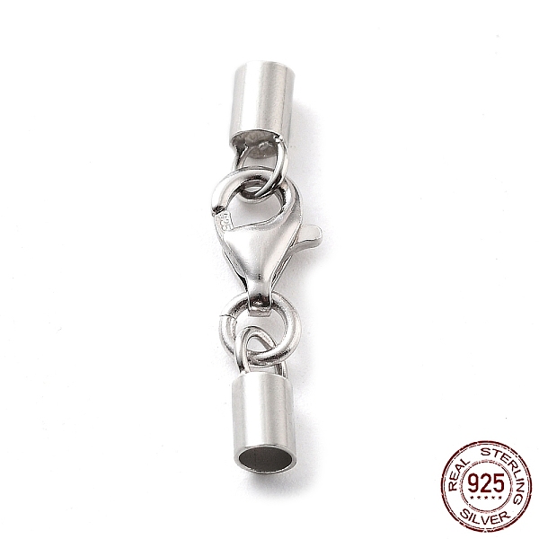 PandaHall 925 Sterling Silver Lobster Claw Clasps, with Cord Ends and 925 Stamp, Platinum, 22mm, Inner Diameter: 2.5mm Sterling Silver
PandaHall 925 Sterling Silver Lobster Claw Clasps, with Cord Ends and 925 Stamp, Platinum, 22mm, Inner Diameter: 2.5mm Sterling Silver