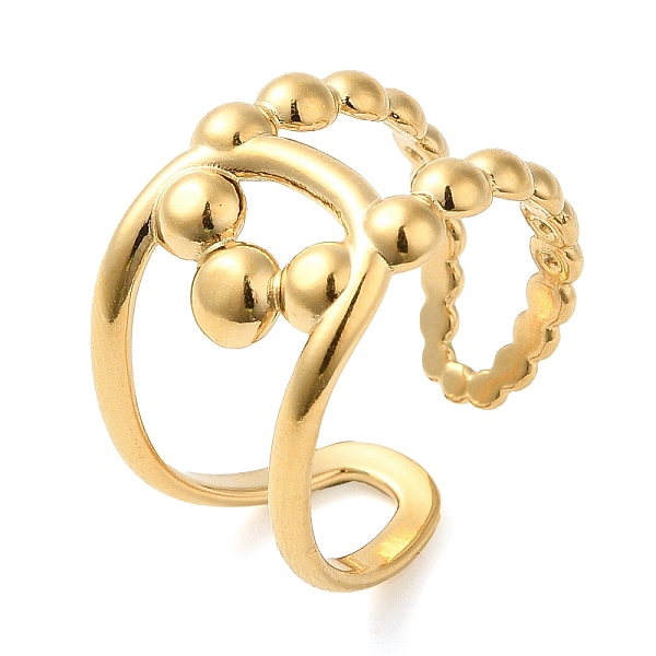 PandaHall 304 Stainless Steel Hollow Knot Open Cuff Ring for Women, Real 14K Gold Plated, US Size 8 1/2(18.5mm) 304 Stainless Steel
PandaHall 304 Stainless Steel Hollow Knot Open Cuff Ring for Women, Real 14K Gold Plated, US Size 8 1/2(18.5mm) 304 Stainless Steel