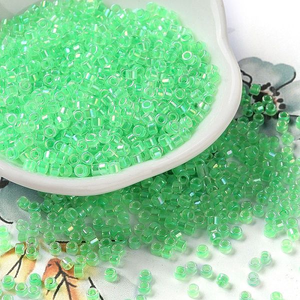 PandaHall Glass Seed Beads, Opaque Colours Rainbow, Cylinder, Spring Green, 2.5x2mm, Hole: 1.4mm Glass
PandaHall Glass Seed Beads, Opaque Colours Rainbow, Cylinder, Spring Green, 2.5x2mm, Hole: 1.4mm Glass