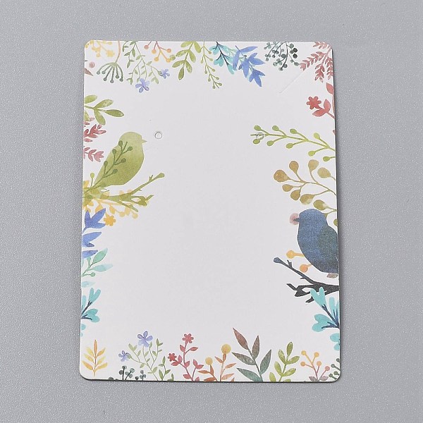 PandaHall Cardboard Jewelry Display Cards, for Hanging Earring & Necklace Display, Rectangle, Colorful, Bird Pattern, 9x6x0.05cm, Hole...
PandaHall Cardboard Jewelry Display Cards, for Hanging Earring & Necklace Display, Rectangle, Colorful, Bird Pattern, 9x6x0.05cm, Hole...