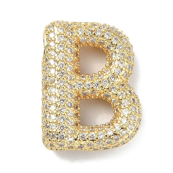 PandaHall Rack Plating Brass Micro Pave Cubic Zirconia Pendants, Real 18K Gold Plated, Lead Free & Cadmium Free, Letter, Letter B..., Clear
PandaHall Rack Plating Brass Micro Pave Cubic Zirconia Pendants, Real 18K Gold Plated, Lead Free & Cadmium Free, Letter, Letter B..., Clear