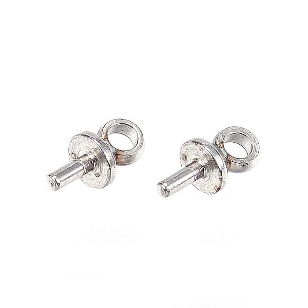 PandaHall 304 Stainless Steel Peg Bails Pendants, for Half Drilled Beads, Stainless Steel Color, 6x3mm, Hole: 1.5mm, Pin: 1mm 304 Stainless...
PandaHall 304 Stainless Steel Peg Bails Pendants, for Half Drilled Beads, Stainless Steel Color, 6x3mm, Hole: 1.5mm, Pin: 1mm 304 Stainless...
