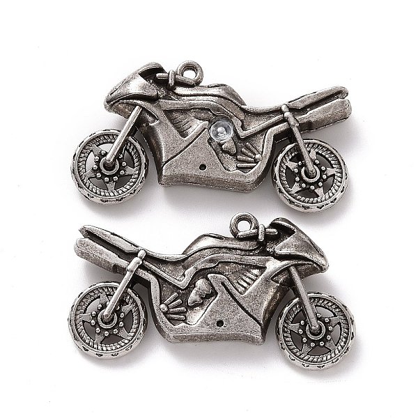 PandaHall Tibetan Style Alloy Pendants, Motorbike Charms, Antique Silver, 50x29x10mm, Hole: 2.5mm Alloy Vehicle
PandaHall Tibetan Style Alloy Pendants, Motorbike Charms, Antique Silver, 50x29x10mm, Hole: 2.5mm Alloy Vehicle