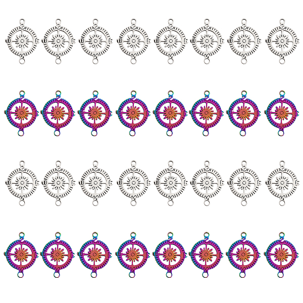 PandaHall CHGCRAFT 32Pcs 2 Colors 201 Stainless Steel Connector Charms, Flat Round Compass Links, Mixed Color, 18x24x1mm, Hole: 1.2mm...
PandaHall CHGCRAFT 32Pcs 2 Colors 201 Stainless Steel Connector Charms, Flat Round Compass Links, Mixed Color, 18x24x1mm, Hole: 1.2mm...