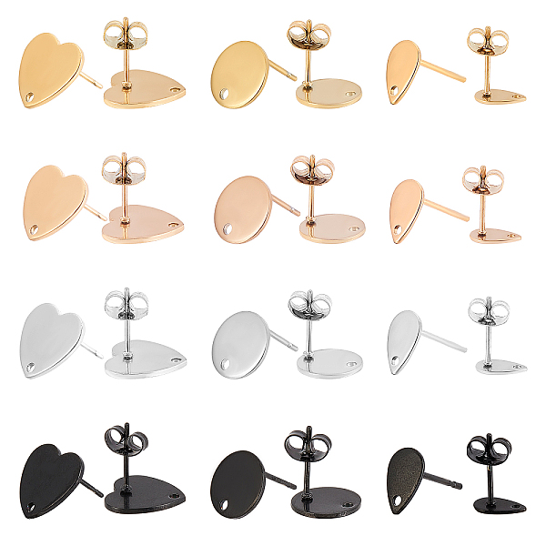 PandaHall UNICRAFTALE 24pcs 3 Styles Stud Earring 3 Colors Hypoallergenic Metal Earring Stainless Steel Stud Earring with Loop for Jewelry...
PandaHall UNICRAFTALE 24pcs 3 Styles Stud Earring 3 Colors Hypoallergenic Metal Earring Stainless Steel Stud Earring with Loop for Jewelry...