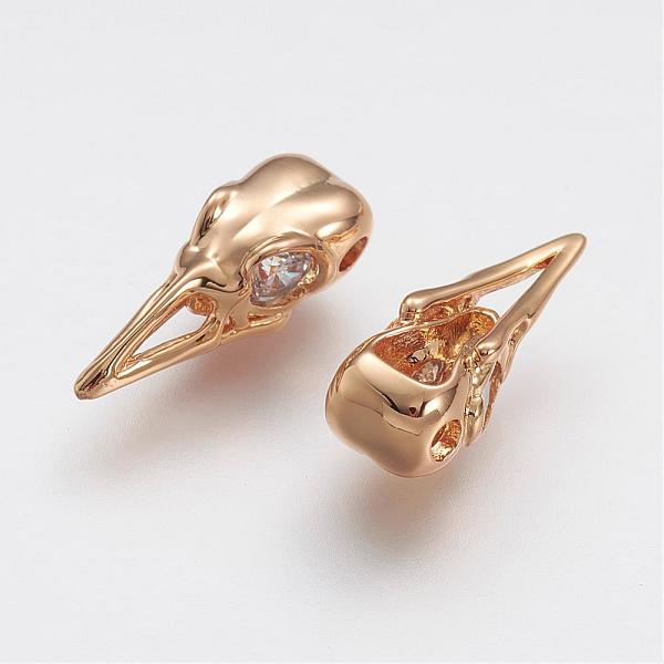 PandaHall Brass Micro Pave Grade AAA Cubic Zirconia Beads, Bird Skull, Cadmium Free & Nickel Free & Lead Free, Real 18K Gold Plated...
PandaHall Brass Micro Pave Grade AAA Cubic Zirconia Beads, Bird Skull, Cadmium Free & Nickel Free & Lead Free, Real 18K Gold Plated...