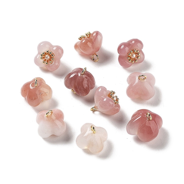 PandaHall Natural Agate Flower Charms, Golden, 10.5~11x9.5~10x9.5~10mm, Hole: 1.6mm Natural Agate Flower
PandaHall Natural Agate Flower Charms, Golden, 10.5~11x9.5~10x9.5~10mm, Hole: 1.6mm Natural Agate Flower