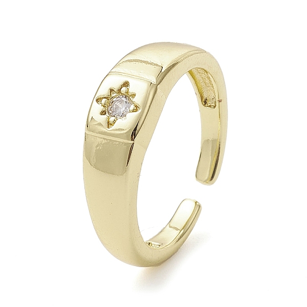 PandaHall Rack Plating Brass Micro Pave Cubic Zirconia Open Cuff Rings, Star, Real 18K Gold Plated, Inner Diameter: 17.2mm Brass+Cubic...
PandaHall Rack Plating Brass Micro Pave Cubic Zirconia Open Cuff Rings, Star, Real 18K Gold Plated, Inner Diameter: 17.2mm Brass+Cubic...