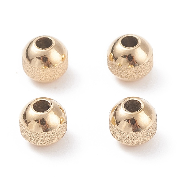 PandaHall Ion Plating(IP) Textured 304 Stainless Steel Beads, Round, Golden, 5mm, Hole: 1.6mm 304 Stainless Steel Round
PandaHall Ion Plating(IP) Textured 304 Stainless Steel Beads, Round, Golden, 5mm, Hole: 1.6mm 304 Stainless Steel Round