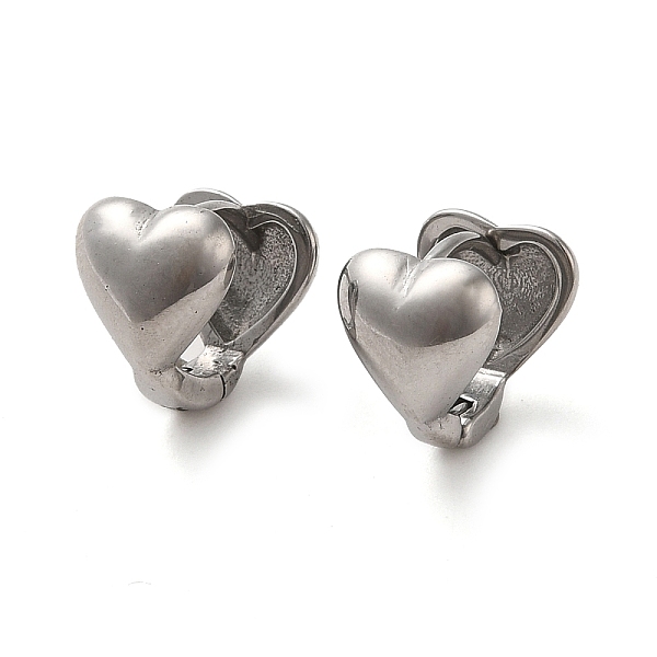 PandaHall 316 Surgical Stainless Steel Hoop Earrings, Heart, Stainless Steel Color, 10x8.5mm 316 Surgical Stainless Steel Heart
PandaHall 316 Surgical Stainless Steel Hoop Earrings, Heart, Stainless Steel Color, 10x8.5mm 316 Surgical Stainless Steel Heart