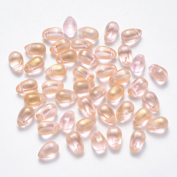 PandaHall Transparent Spray Painted Glass Charms, with Glitter Powder, Teardrop, PapayaWhip, 9x6x6mm, Hole: 1mm Glass Teardrop Orange
PandaHall Transparent Spray Painted Glass Charms, with Glitter Powder, Teardrop, PapayaWhip, 9x6x6mm, Hole: 1mm Glass Teardrop Orange