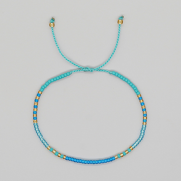 PandaHall Glass Seed Braided Beaded Bracelets, Adjustable Bracelet, Dark Turquoise, 11 inch(28cm) Seed Beads
PandaHall Glass Seed Braided Beaded Bracelets, Adjustable Bracelet, Dark Turquoise, 11 inch(28cm) Seed Beads