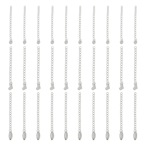 PandaHall Unicraftale 304 Stainless Steel Chain Extender, with Charms, Mixed Shapes, Mixed Color, 56~61x3mm, 30strands/box 304 Stainless...
PandaHall Unicraftale 304 Stainless Steel Chain Extender, with Charms, Mixed Shapes, Mixed Color, 56~61x3mm, 30strands/box 304 Stainless...