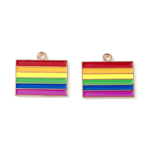 PandaHall Rainbow Color Pride Alloy Enamel Pendants, Rectangle Charms, Light Gold, Colorful, 17.5x19.5x1.5mm, Hole: 2mm Alloy+Enamel...
PandaHall Rainbow Color Pride Alloy Enamel Pendants, Rectangle Charms, Light Gold, Colorful, 17.5x19.5x1.5mm, Hole: 2mm Alloy+Enamel...