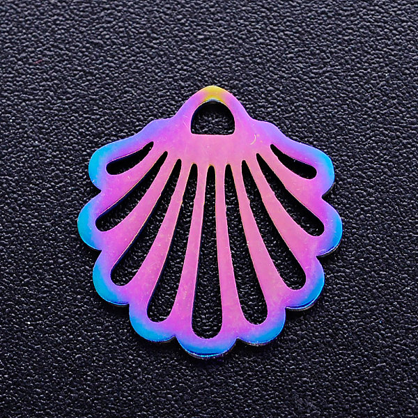 PandaHall Ion Plating(IP) 304 Stainless Steel Charms, Shell, Rainbow Color, 14x13x1mm, Hole: 1.5mm 304 Stainless Steel Shell Shape
PandaHall Ion Plating(IP) 304 Stainless Steel Charms, Shell, Rainbow Color, 14x13x1mm, Hole: 1.5mm 304 Stainless Steel Shell Shape