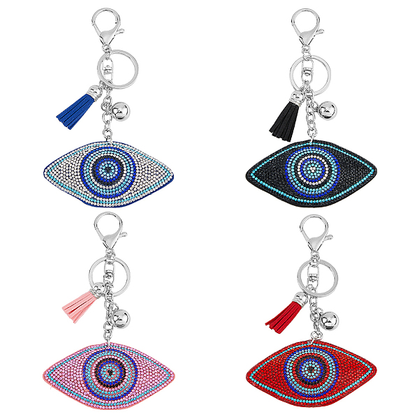 PandaHall DICOSMETIC 4Pcs 4 Colors Velvet Evil Eye Full Rhinestones Keychains, with Tassel Charm and Alloy Findings, for Women Bag..., Multicolor
PandaHall DICOSMETIC 4Pcs 4 Colors Velvet Evil Eye Full Rhinestones Keychains, with Tassel Charm and Alloy Findings, for Women Bag..., Multicolor