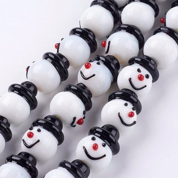 PandaHall Handmade Lampwork Beads Strands, For Christmas, Snowman, White, 13x20mm, Hole: 1.5~2mm Lampwork Human White
PandaHall Handmade Lampwork Beads Strands, For Christmas, Snowman, White, 13x20mm, Hole: 1.5~2mm Lampwork Human White