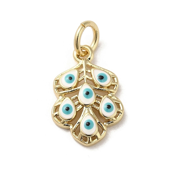 PandaHall Brass Enamel Pendants, with Jump Ring, Real 18K Gold Plated, Leaf with Evil Eye Charm, White, 17x11.5x3.2mm, Hole: 3.8mm...
PandaHall Brass Enamel Pendants, with Jump Ring, Real 18K Gold Plated, Leaf with Evil Eye Charm, White, 17x11.5x3.2mm, Hole: 3.8mm...