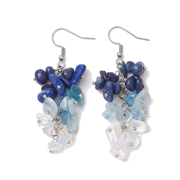 PandaHall Natural Lapis Lazuli Earrings, with 316 Surgical Stainless Steel Earring Hooks, Opalite Chip, Jewely for Women, 65.5~66.5mm Lapis...
PandaHall Natural Lapis Lazuli Earrings, with 316 Surgical Stainless Steel Earring Hooks, Opalite Chip, Jewely for Women, 65.5~66.5mm Lapis...