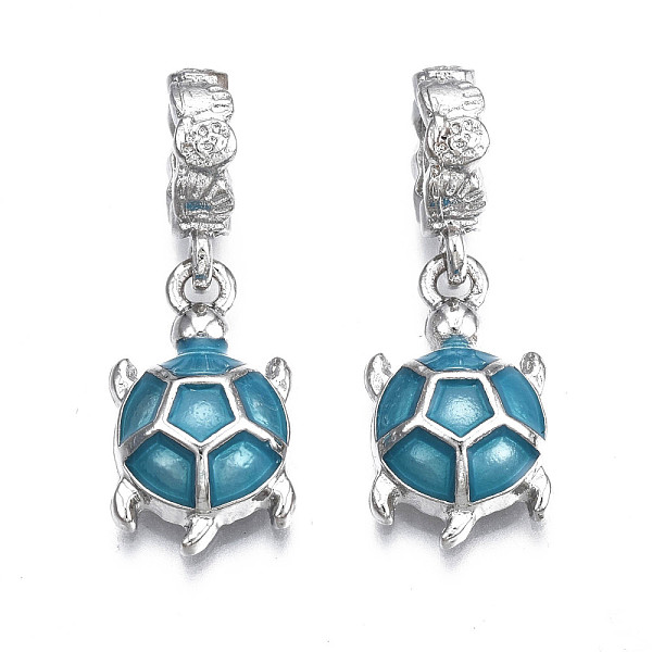 PandaHall Rack Plating Alloy Enamel European Dangle Charms, Large Hole Pendants, Cadmium Free & Nickel Free & Lead Free, Platinum, Turtle...
PandaHall Rack Plating Alloy Enamel European Dangle Charms, Large Hole Pendants, Cadmium Free & Nickel Free & Lead Free, Platinum, Turtle...