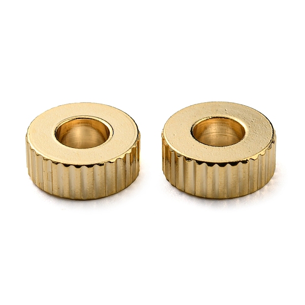 PandaHall 201 Stainless Steel Corrugated Beads, Flat Round, Golden, 8x3mm, Hole: 2.2mm 201 Stainless Steel Flat Round
PandaHall 201 Stainless Steel Corrugated Beads, Flat Round, Golden, 8x3mm, Hole: 2.2mm 201 Stainless Steel Flat Round