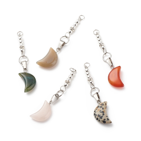 PandaHall Natural & Synthetic Gemstone Pendants, with 304 Stainless Steel & Brass Rhinestone & Non-magnetic Synthetic Hematite, Moon Charm...
PandaHall Natural & Synthetic Gemstone Pendants, with 304 Stainless Steel & Brass Rhinestone & Non-magnetic Synthetic Hematite, Moon Charm...