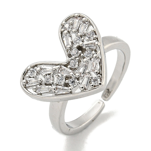 PandaHall Heart Brass Micro Pave Cubic Zirconia Open Cuff Ring for Women, Cadmium Free & Lead Free, Long-Lasting Plated, Platinum..., Clear
PandaHall Heart Brass Micro Pave Cubic Zirconia Open Cuff Ring for Women, Cadmium Free & Lead Free, Long-Lasting Plated, Platinum..., Clear